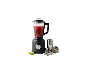Professional EK5245 Mixologist Glass Jug Blender & Cocktail Making Set, 1.5L, 2-Speed & Pulse Ice Crushing Mixer, Mocktail & Smoothie Maker, Includes