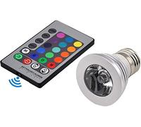 Professional-Elec Pro Magic 16-Colour Remote Controlled LED Light Bulb | E27 Base | 4 Modes: Flashing, Strobe, Fading & Smooth Lighting + Static & Brightness Control