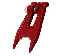 Professional Electric Chainsaw Guide Bracket with Thumb Screw | Cast Iron Build, Stable Clamping for Guide Bar Filing, Compact Lightweight Red Tool for Forestry Maintenance