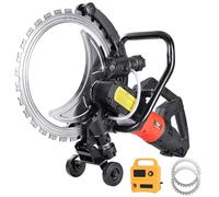 Professional Electric Concrete Ring Saw, 9500W Brushless Motor, 3000 RPM Wall Grooving Cutter, 11.4in Depth 90° No-Dead-Angle Cutting for Granite Stone Brick Marble