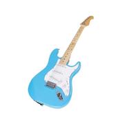 Professional Electric Guitar Blue 6 String Electric Guitar Solid Body Right Handed SSS Pickups