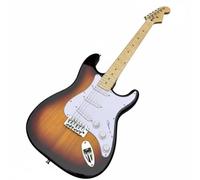 Professional Electric Guitar Full Size Sunburst S-Style Pickups Maple Fretboard Tremolo Bridge for Beginner
