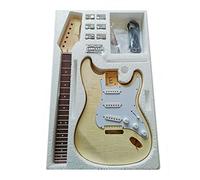 professional Electric Guitar Kits Basswood Body Flame Maple Veneer Rosewood Fingerboard Maple Neck Electric Guitar Accessories Set Electric Guitar Kits (Color : 03)