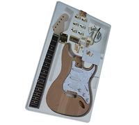 professional Electric Guitar Kits Easy To Install 38 Inches Classic DIY 6 String Electric Guitar Kit With Gold Plated Hardware Electric Guitar Kits