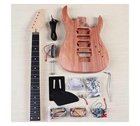 professional Electric Guitar Kits Elctric Guitar Kit With All Accessories Okoume Wood Body Maple Neck Black Pickguard Unfinished Electric Guitar Kits