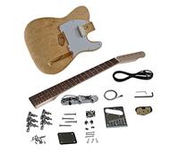 professional Electric Guitar Kits For For TL Style Electric Guitar DIY Kit Maple Veneer Basswood Body Hard Maple Neck Rosewood Fingerboard Set Electric Guitar Kits (Color : 02)
