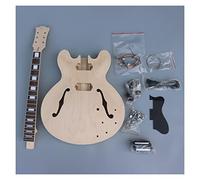 professional Electric Guitar Kits Semi Hollow Electric Guitar Body Maple Neck 22fret 24.75inch Rosewood Fretboard With Hardwares Electric Guitar Kits