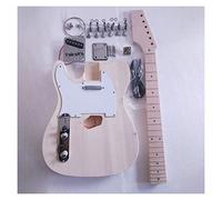 professional Electric Guitar Kits Unfinished Left Hand Electric Guitar Kits Maple Neck Basswood Body With All Accessories Electric Guitar Kits
