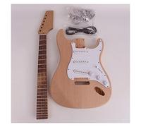 professional Electric Guitar Kits Unfinished Maple Neck Fretboard Mahogany Body 22 Frets Electric Guitar Kit DIY Electric Guitar Kits (Color : 02)