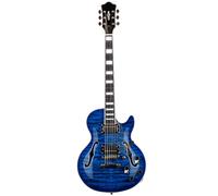 Professional Electric Guitar LP Electric Guitar Rosewood Fretboard Humbucker Pickup Fixed Bridge Easy To Play(Dark Blue)
