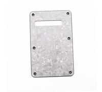 Professional Electric Guitar Pickguard Music Lovers 6 Holes Standard Electric Guitar Back Plate Cavity Cover Pickguard ST Modern Style(White 4ply)