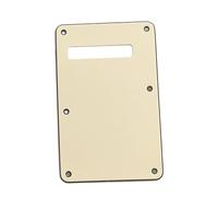 Professional Electric Guitar Pickguard Music Lovers 6 Holes Standard Electric Guitar Back Plate Cavity Cover Pickguard ST Modern Style(Cream 3Ply)