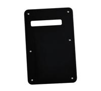 Professional Electric Guitar Pickguard Music Lovers 6 Holes Standard Electric Guitar Back Plate Cavity Cover Pickguard ST Modern Style(Black 1ply)