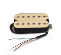 Professional Electric Guitar Pickup Alnico 5 Pickup Double Coil Electric Guitar Bridge Pickup Black Guitar Parts Adjustable Screw Pole Piece (Color : Bridge 52MM)