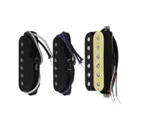 Professional Electric Guitar Pickup Black 3pcs Alnico 5 Electric Guitar Humbucker Pickup Staggered Single Coil Pickups 52mm For ST SQ SSH HSS Guitar Parts