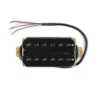 Professional Electric Guitar Pickup Double-coil Double-jointed Four-lead Pickup Electric Guitar Black Bridge And Neck (Color : BK N magnetic steel)