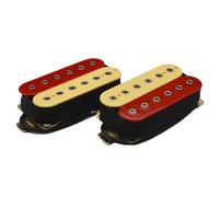 Professional Electric Guitar Pickup Electric Guitar Humbucker Double Block Pickup Black Hexagon Socket Screw Yellow Black Basket Purple Frameless (Color : 6, Size : Bridge 52mm)