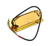 Professional Electric Guitar Pickup Mini 6 Hole Electric Guitar Humbucker Pickup For LP Guitar Black/Gold/Chrome Neck And Bridge Are Universal (Color : Gold 1Set)