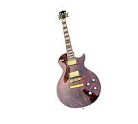 Professional Electric Guitar Solid Mahogany Electric Guitar With Gradient Purple Maple Veneer