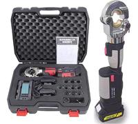 Professional Electric Hydraulic Crimping Tool Kit - Efficient Cable Lug Crimper for Electrical Terminals & Wires 16-300Mm² Range Grey,cast Steel