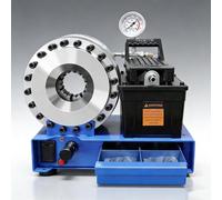 Professional Electric Hydraulic Hose Crimper with 8Magnetic Dies-Portable High Pressure Crimping Machine for Multi-Diameter Pipes,AC Lines,Fuel Line&Automotive Repair-Durable Aluminum Pump