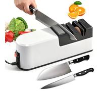 Professional Electric Kitchen Knife Sharpener, 5 in 1 Work Any Sharp Knifes Sharpeners, Sharpening System with Straight Blade for Rough Repair Sharpening of Knives