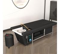 Professional Electric Massage Bed Beauty Salon Shampoo Therapy Bed with Water Circulation Fumigation Foot Spa Headboard