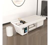 Professional Electric Massage Bed Beauty Salon Shampoo Therapy Bed with Water Circulation Fumigation Foot Spa Headboard
