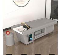 Professional Electric Massage Bed for Beauty Salon, Shampoo Head Therapy Bed with Water Circulation Fumigation Foot Massage