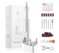 Professional Electric Nail Drill Kit,Cordless Electric ,for Women for Acrylic Nails, Gel Nails, Manicures Pedicure Polishing, Rechargeable Nail Drill Kit for Beginners