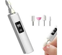 Professional Electric Nail Polisher,Electric Nail File Professional with 4 Drill Bits,Digital LCD Speed Display,Manicure Grinder Tool Set,for Buffing,Gel Removal,Home Salon Use (1 pcs)