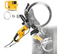 Professional Electric Ring Saw Wall Cutter with Linked Water Pump-29cm Concrete Cutter with Laser Guide | 2200rpm for Brick/Stone/Roof Tiles | Perfect for Renovation & Demolition