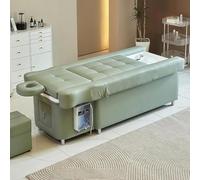 Professional Electric Shampoo Bed Salon Head Spa Massage Chair with Water Circulation, Adjustable Backrest, Shampoo Basin, Foot Bath Basin for Salon Use