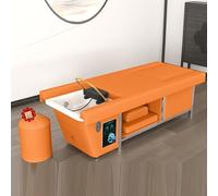 Professional Electric Shampoo Massage Bed for Beauty Salon, Therapy Bed with Water Circulation Fumigation Headboard Foot Rest