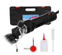 Professional Electric Sheep Shears - Heavy Duty 690W Clippers for Sheep, Alpacas, and Llamas with 6 Speed Settings(Black)