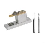 Professional Electric Violin Purfling Cutter Tool with 2 Different Size Milling Cutters (Silver)