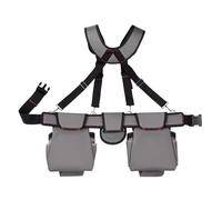 Professional Electrician Tool Belt Adjustable Waist with Suspenders for Carpenters Construction Workers and Gardeners