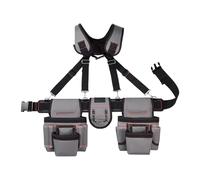 Professional Electrician Tool Belt Adjustable Waist with Suspenders for Carpenters Construction Workers and Gardeners