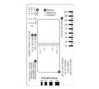 Professional Electrocardiogram 7 Step Ruler Card Electrocardiogram Interpretation Tool for Quick EKG Tool