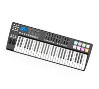 Professional Electronic Keyboards Portable 49-Key USB Keyboard Controller 8 RGB Colorful Backlit Pads LED Display With USB Cable