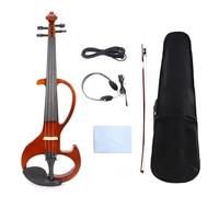 Professional Electronic Performance Practice Instrument Solid Wood Violin 4 Strings(Mahogany)