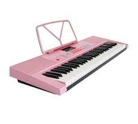 Professional Electronic Pianos 61 Key Electronic Piano Keyboard Professional Performance Musical Instrument(Pink)