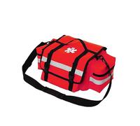 Professional Empty First Aid Bag, Medical Trauma Bag, First Aid Bag with Reflective Multiple Compartments for Medical Emergencies, red, Fashionable