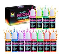 Professional Epoxy Resin Coloring Pastes 10ml Opaque Pigment for UV Resin Art Includes Colors for Creative Designs Fluorescent Colorant for Jewelry