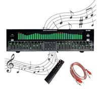 Professional EQ Equalizer, 31-band EQ Digital Equalizer, Multiple with Remote Control & Audio Cable, 10 Preset Effect Outputs, Strong Sense Of Rhythm, for Home, Studio
