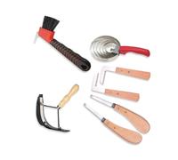 Professional Equine Hoof Trimming Tool Stainless Steel Hoof Trimmer Ergonomic with Wooden Handle for Cattle and Horses Equine Hoof Care Set Stainless Steel Hoof Trimming Tool Ergonomic Wooden Handle