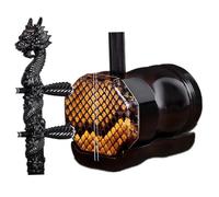 Professional Erhu Black Sandalwood Dragon Head Erhu Flat Octagonal Erhu Grading Erheen With Bow Case Two Strings Violin
