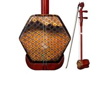 Professional Erhu Erhu Small-leaf Sandalwood Adult Folk Instrument Professional Performance-grade Black Ebony And Red Sandalwood(Dragon head)
