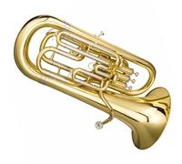 Professional Euphonium B Flat Compensation Key Four Stand Key Brass Lacquer Gold Tube Body Euphonium Large Horn Brass Instrument