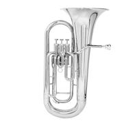 Professional Euphonium Bb Euphonium 3 Key Vertical Valve Baritone Horn Silver Plated Complete Set Easy To Play